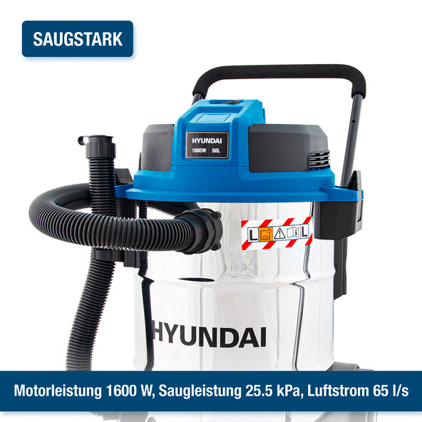 Aspirator umed și uscat VCWD1650E, 1600 W, 50 l