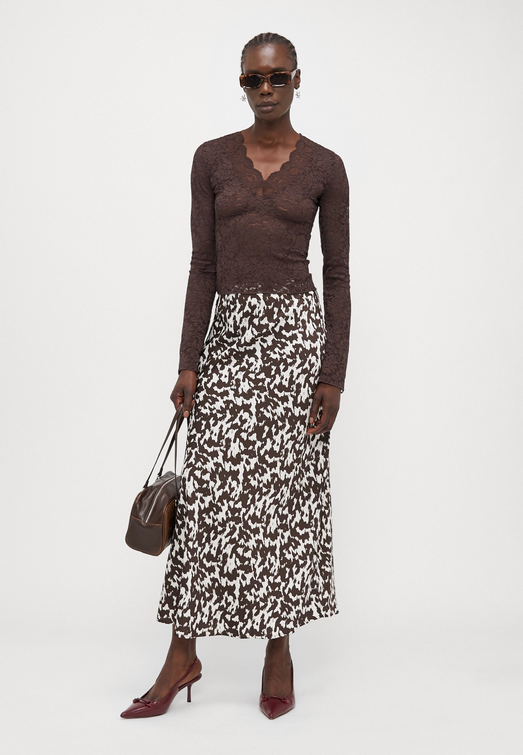 ONLY TALL ONLCHIGO SKIRT - Maxirock - Mole