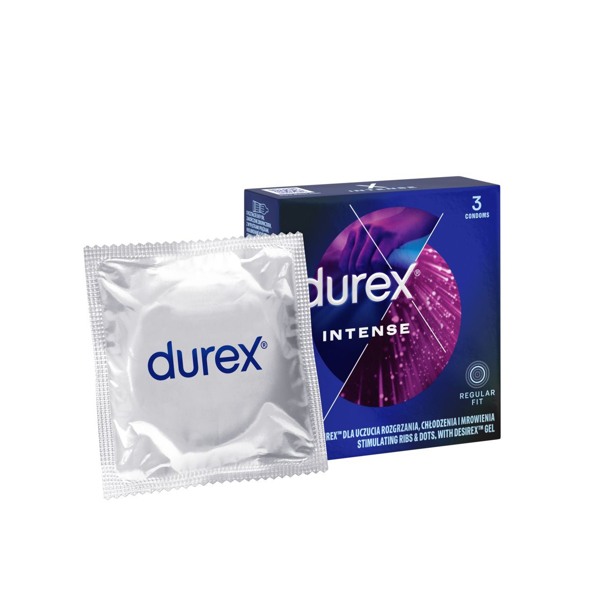 Durex prezervatīvi 3 gab. Intense