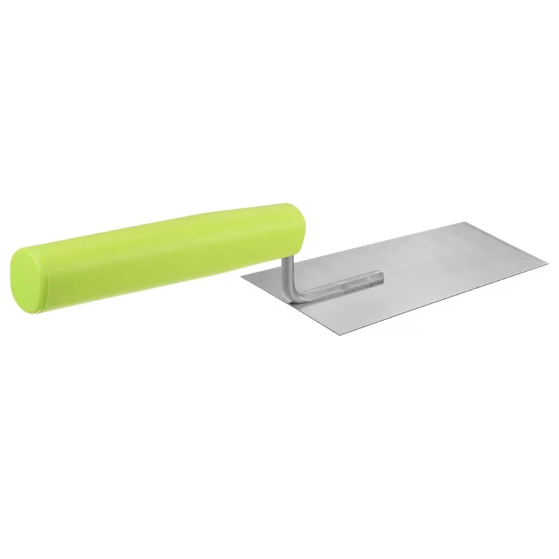 Flat Hand Plaster Trowel Dry Wall Paint Concrete Repair Construction Tools Carbon Steel Panel with Rubber Grip Hand Tools