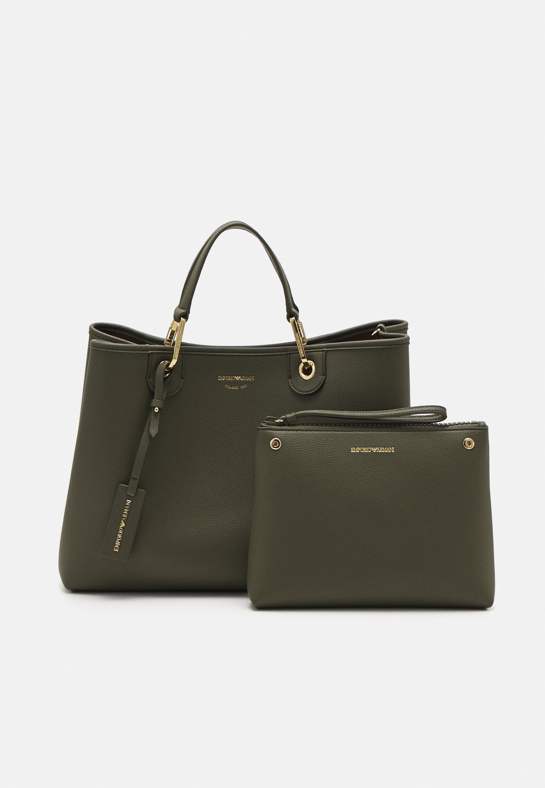 Emporio Armani BAG SET - Kabelka - vojenská/kožená