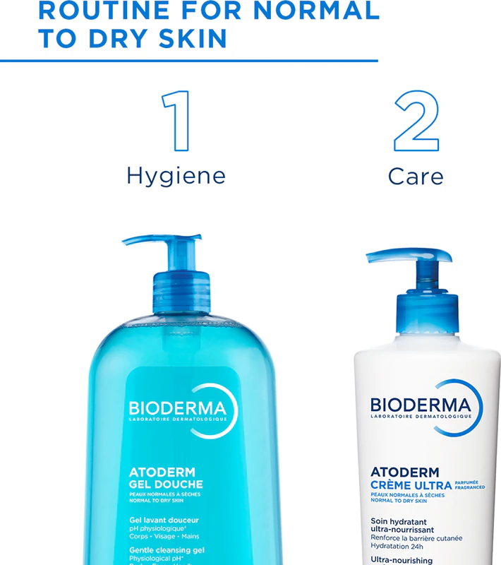 Bioderma Atoderm Creme Ultra Nutritivo para o Corpo, para Pele Normal, Seca e Sensível, Perfumado