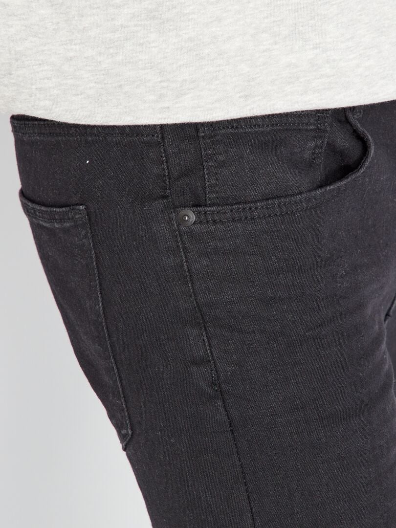 Pantalones vaqueros ajustados L34 - NEGRO