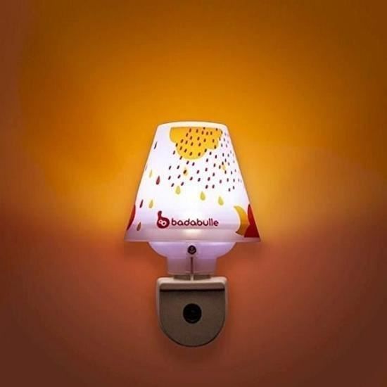 BADABULLE Baby Wall Night Light, Automatic, Energy Saving, Pink Drops
