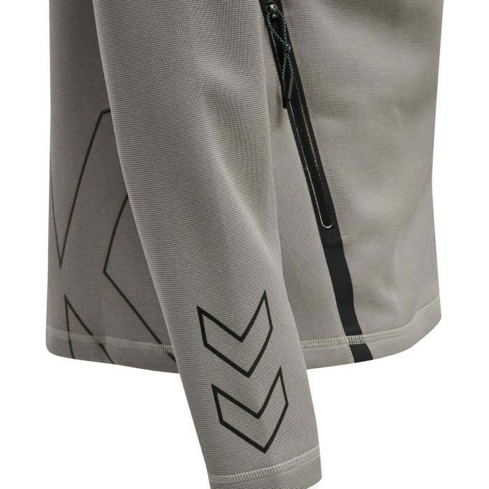 Hummel Cima XK Zip-Up Track Jacket - Grey - Size S - Men's - Long Sleeves - Multisport - Breathable