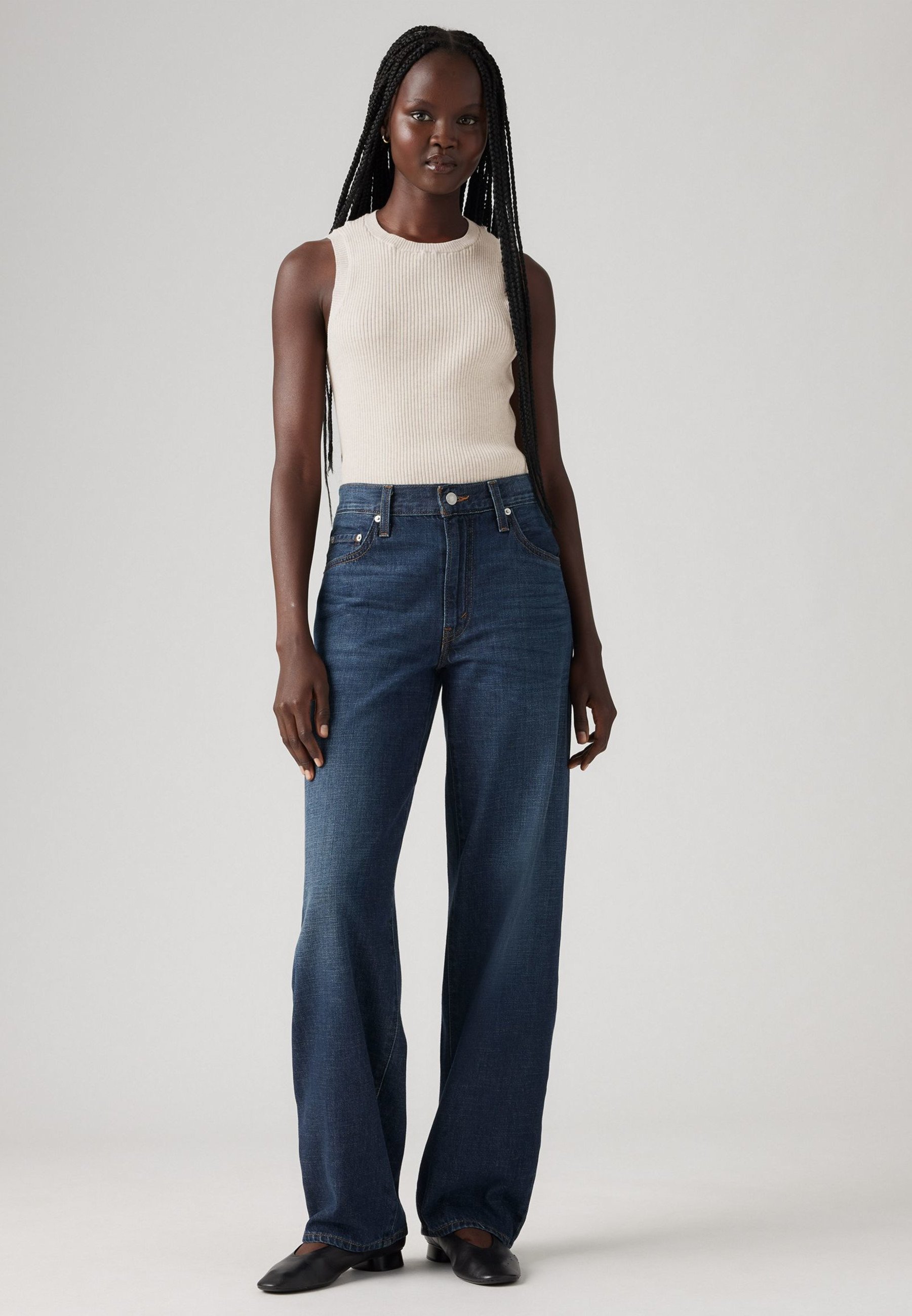 Levi's® BAGGY DAD - Relaxed fit jeans - vind je linnen + denim erg?