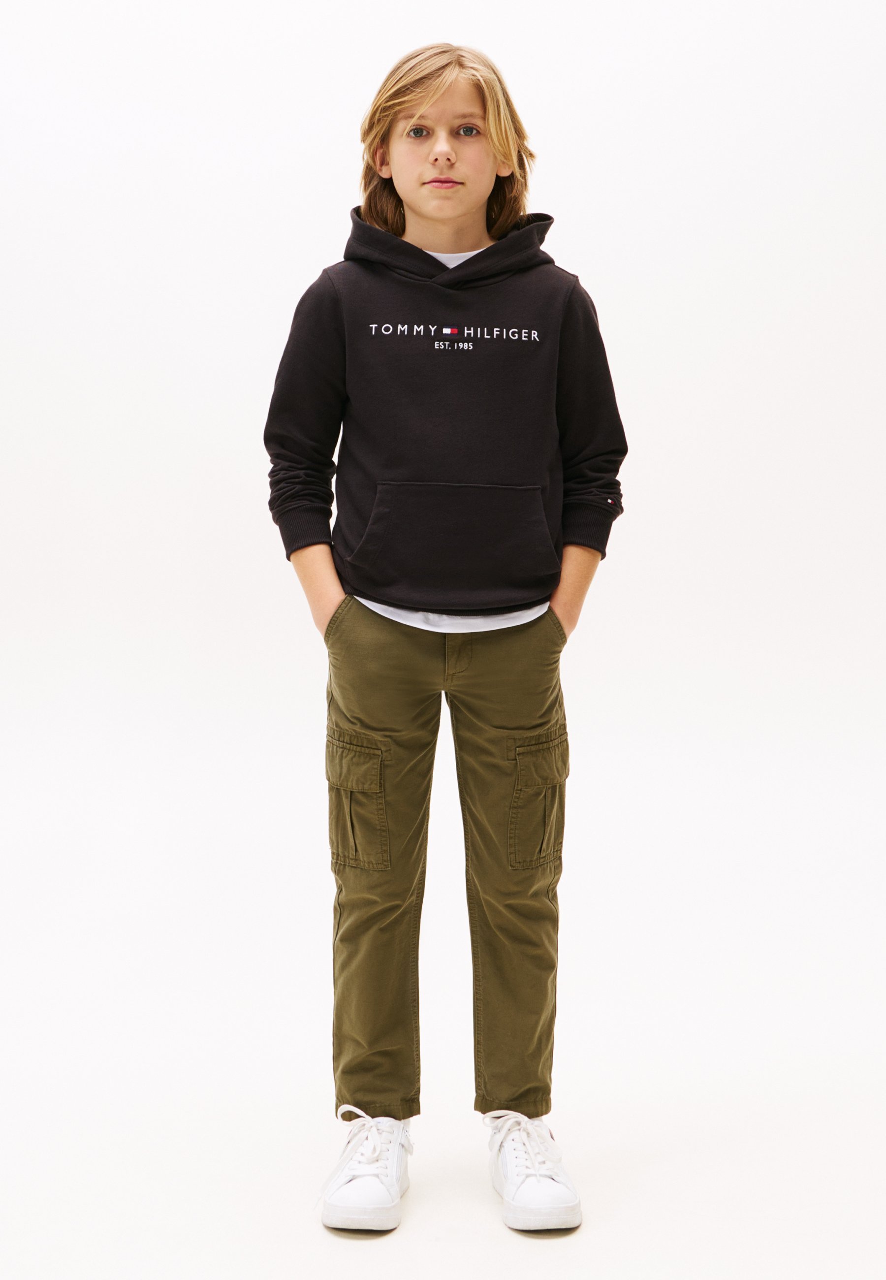 Sweat à capuche unisexe Tommy Hilfiger ESSENTIAL - Noir