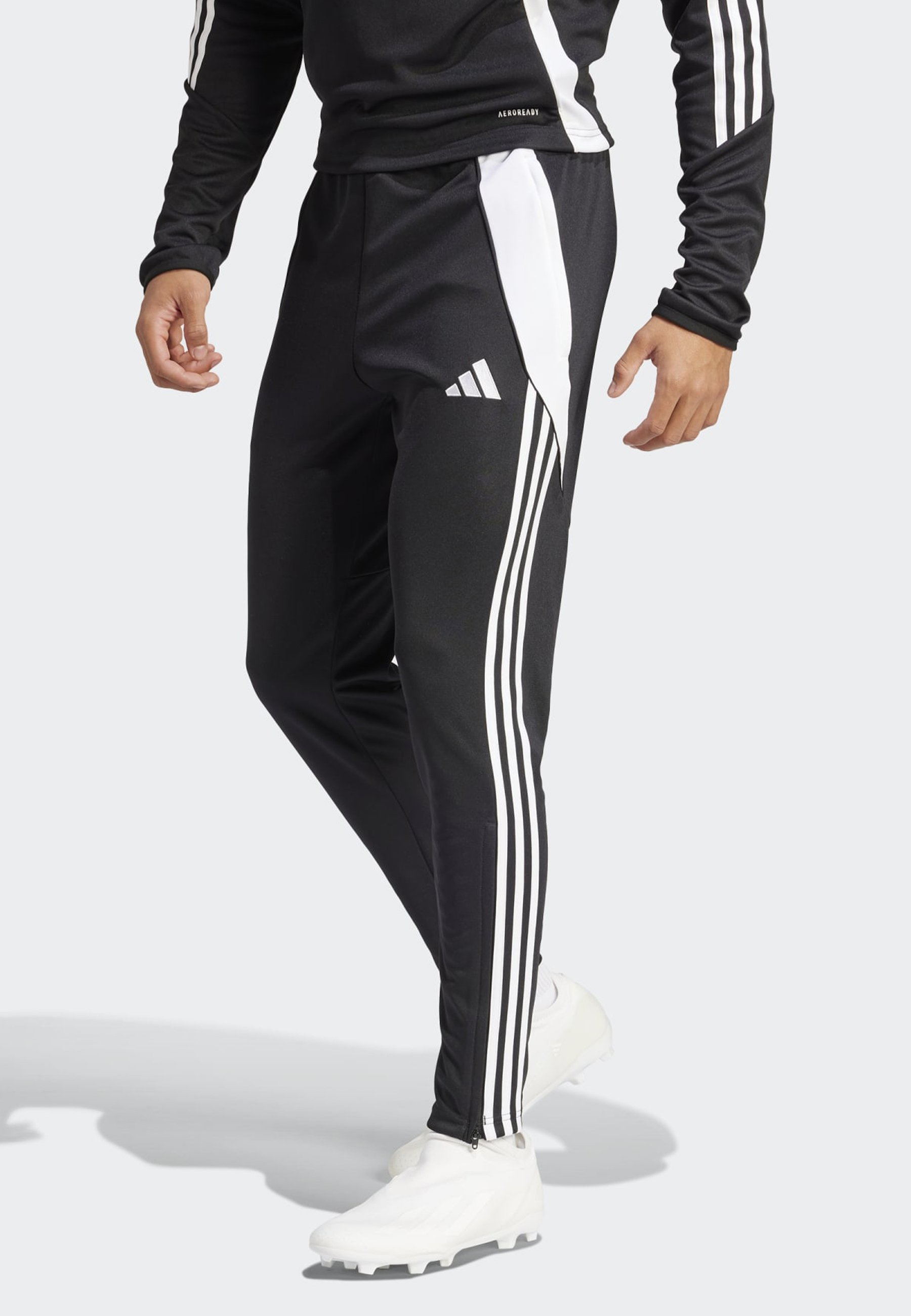 adidas Performance TIRO24 Trainingshose SLIM - Leggings - schwarz-weiß