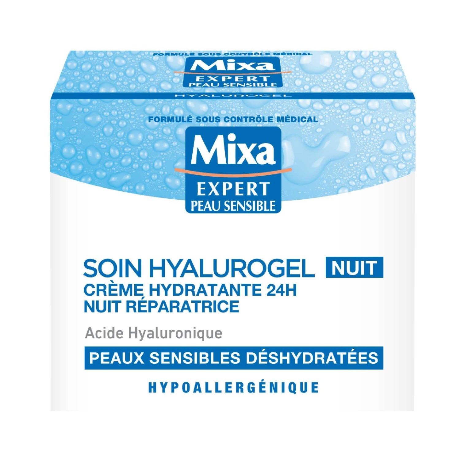 Mixa Hyalurogel Nuit Creme-Masque Hydratante Sommeil Réparateur