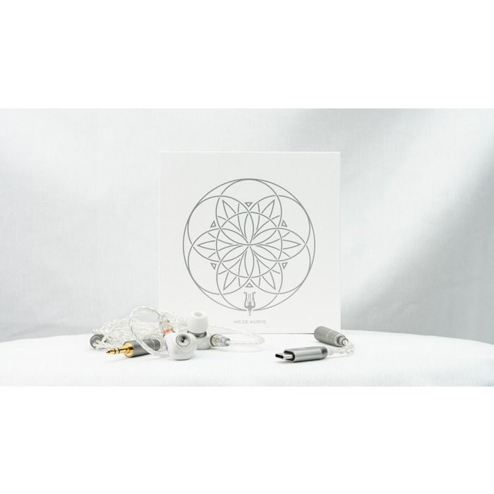 Écouteurs intra-auriculaires Meze Audio ALBA Pearl White USB-C