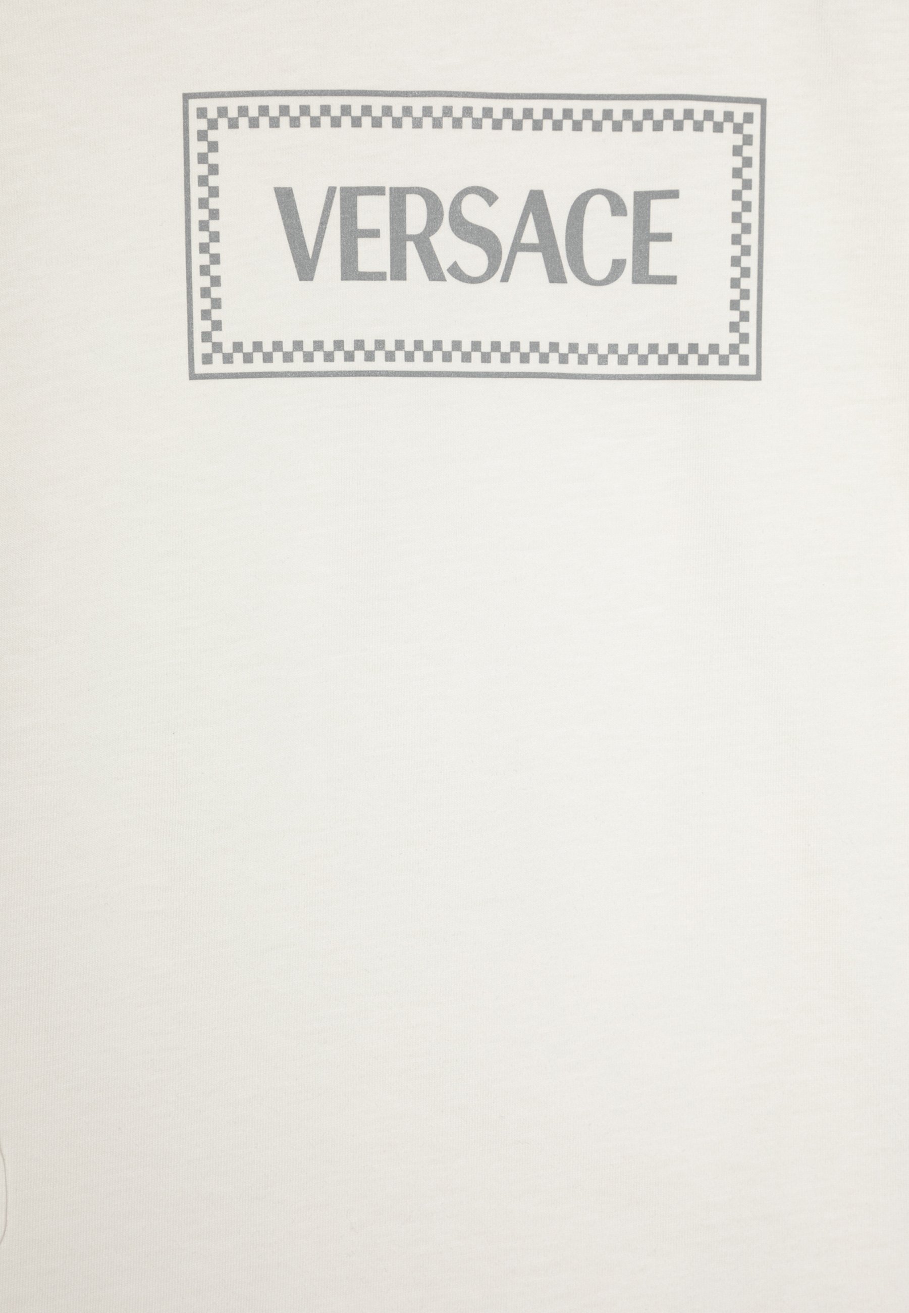 Versace '90 DAMIER PRINT UNISEX - T-shirt met print - wit/grijs