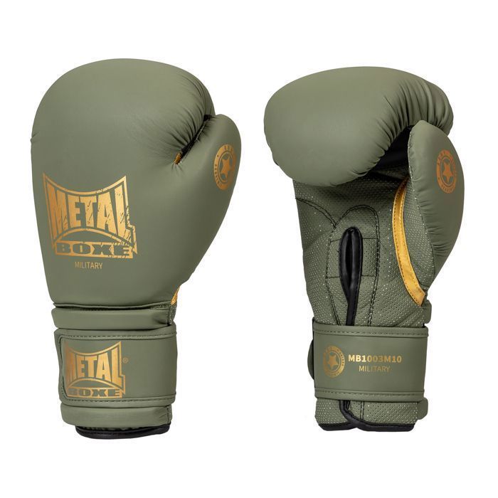 -Gants de boxe Métal boxe Military-12 oz-Vert