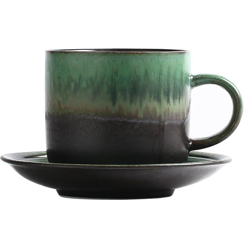Set di tazze da caffè e piattini di lusso in porcellana Bone China europea, composto da tazza e piattino da tè. Tazas Ceramica Creative Drinkware OO5BD