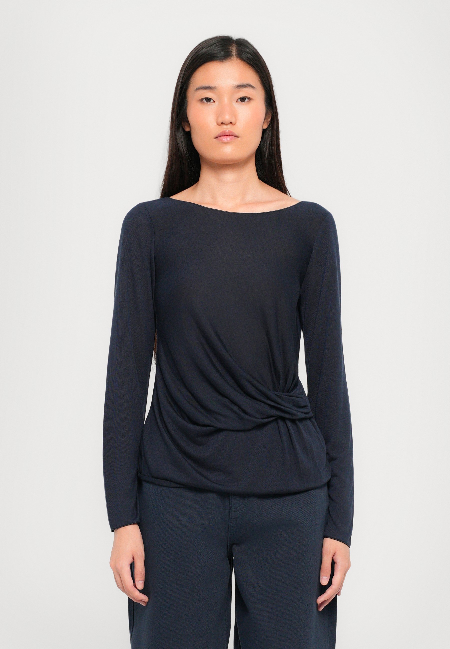 Haut à manches longues Emporio Armani - bleu marine