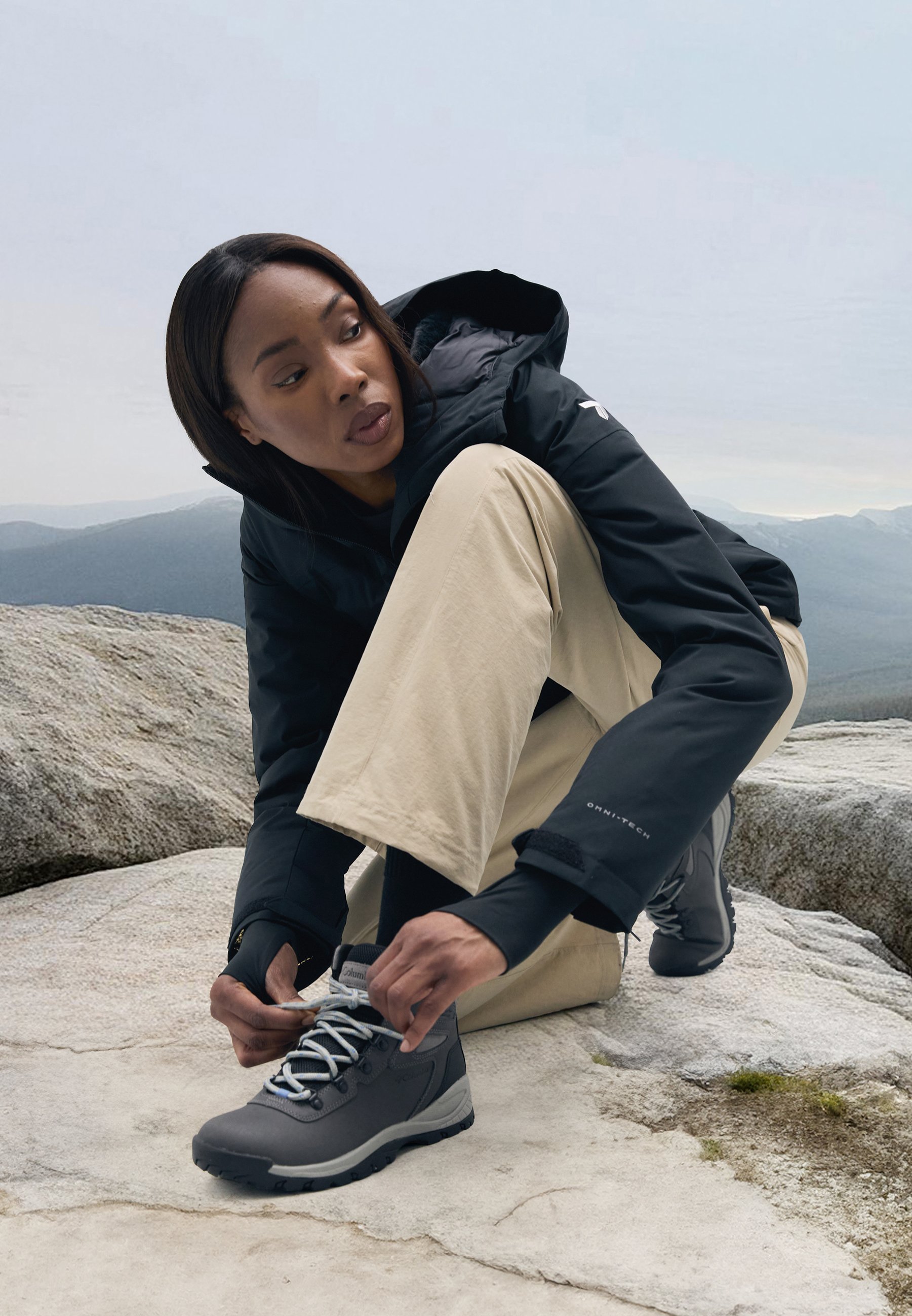 Columbia NEWTON RIDGE™ PLUS - Wandelschoenen - Quarry/Cool Wave
