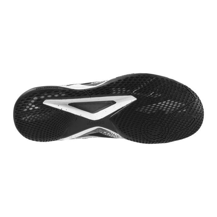 Kempa Wing Lite 2.0 – Zwarte indoor handbalschoenen, lichtgewicht en ademend.