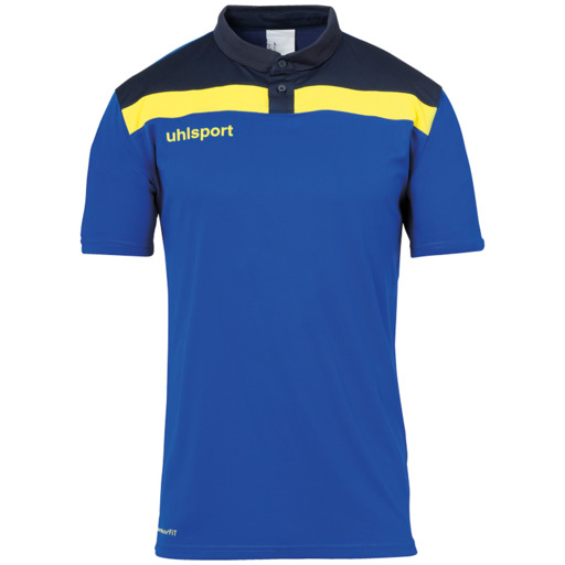  Polo Offense 23 Azur/bleu marine/vert citron Ama Uhlsport