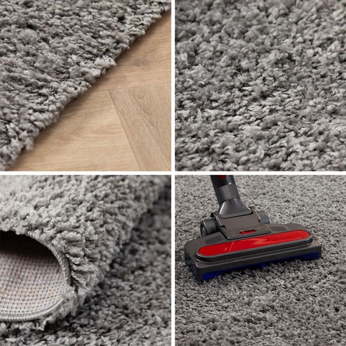Alfombra de pelo largo para salón - Mylan - Gris claro - 300 x 400 cm - 100 % polipropileno - CARPETTEX