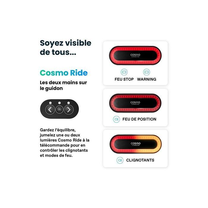 Cosmo Connected Fusion+ Fluorescent Yellow Bike Helmet