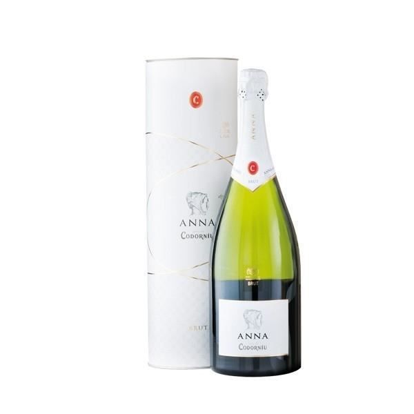Gaveæske med vin og tilbehør. Anna de Codorniu. Estuche 1 flaske