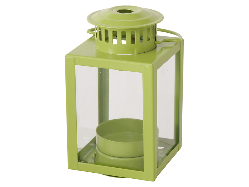 Lampion na tealight Spring 10 cm oliwkowy