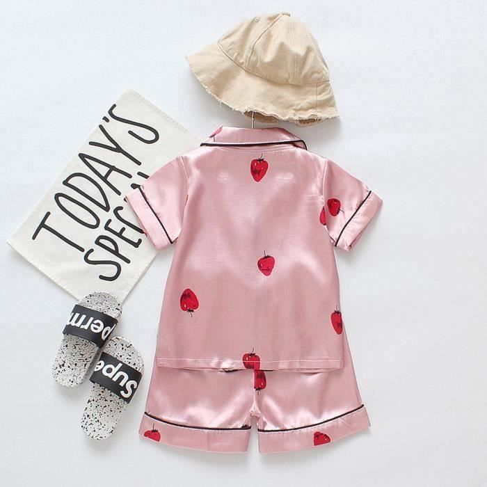 Baby Pyjamas - FUNMOON - Short Sleeves - Unisex - Pink - Complete Set