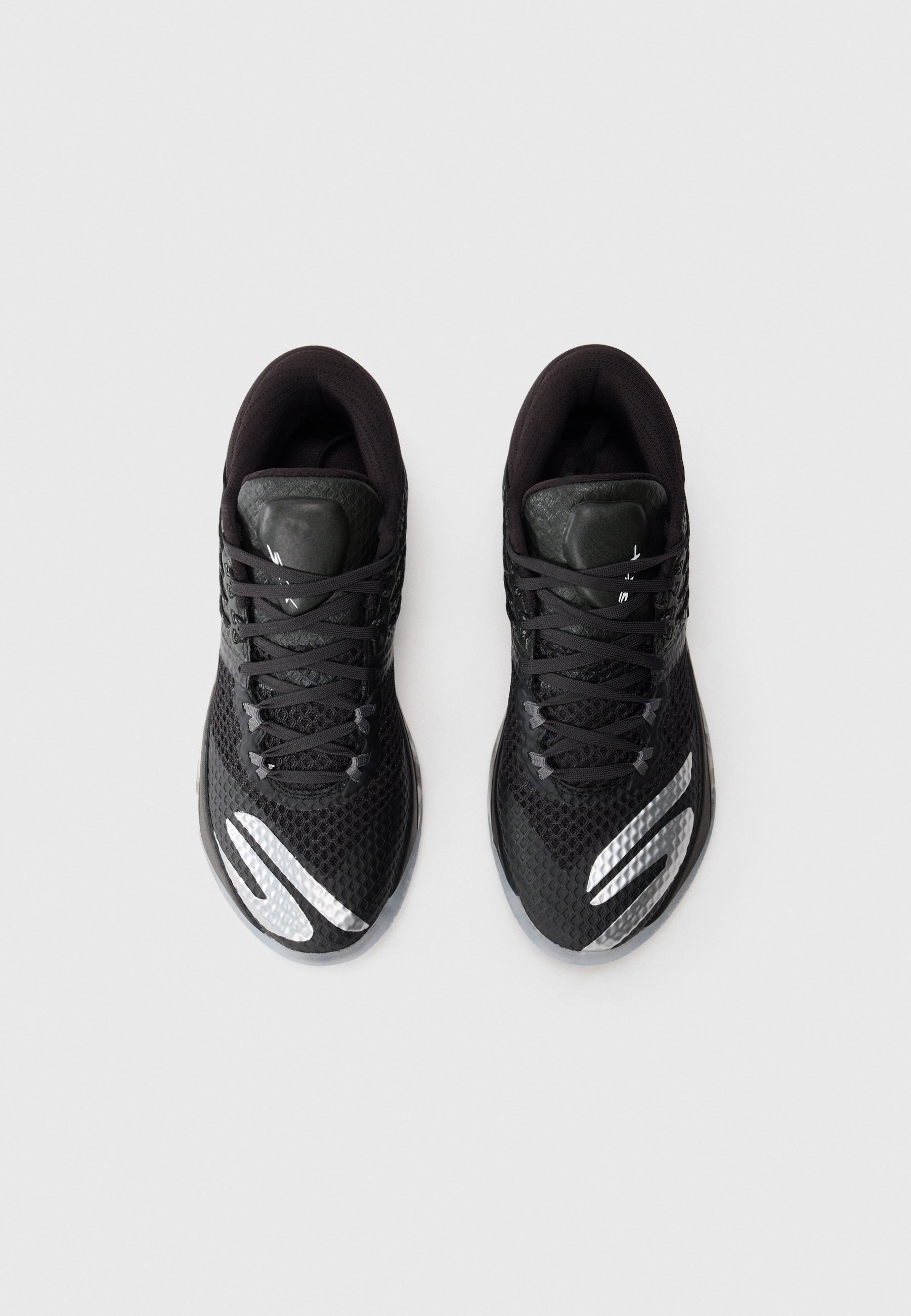 Skechers Performance SKX REIGN - Basketbalschoenen - zwart mesh/synthetisch/witte afwerking