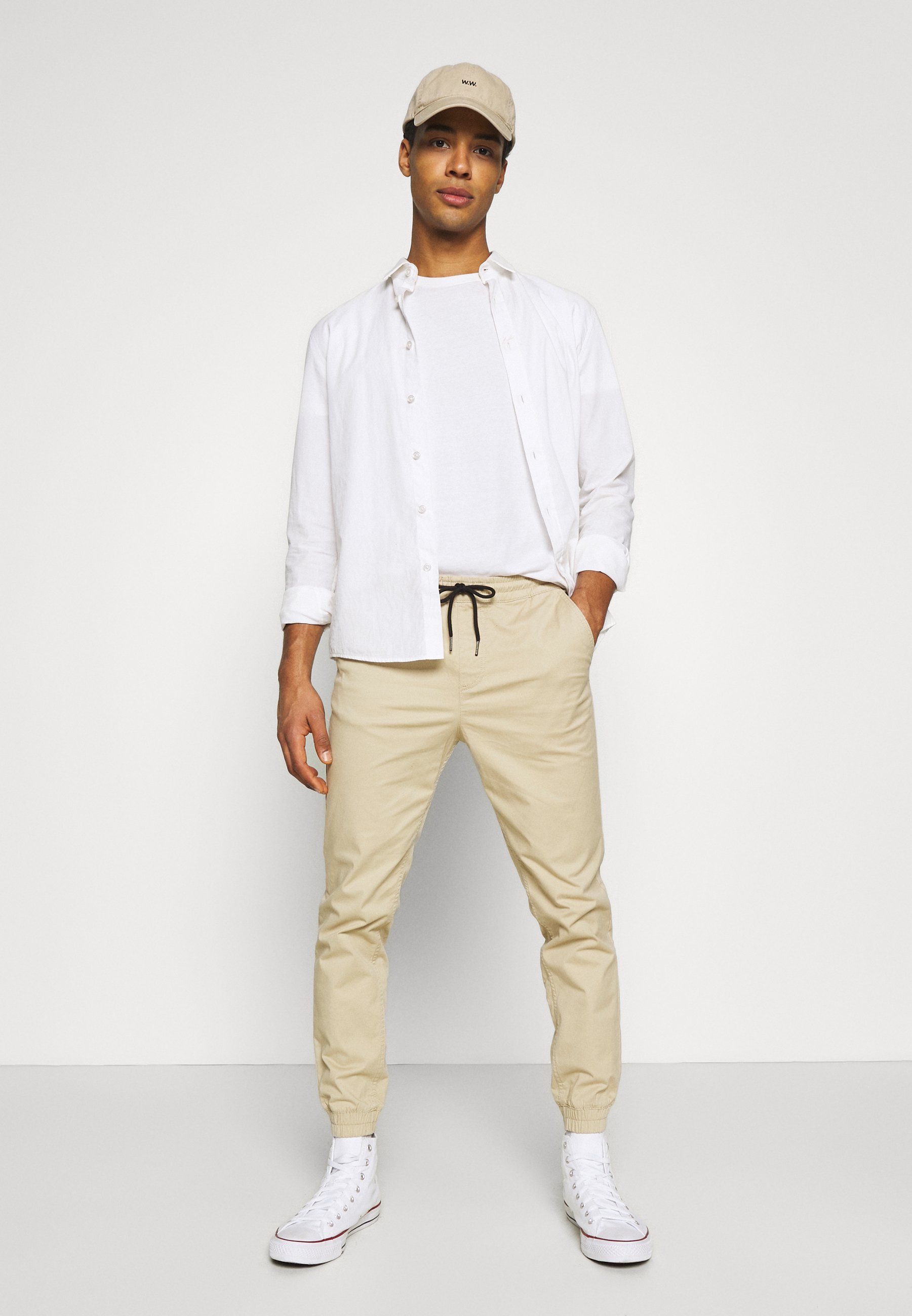 Jack & Jones JJIGORDON JJLANE VEGA - Broek - witte peper