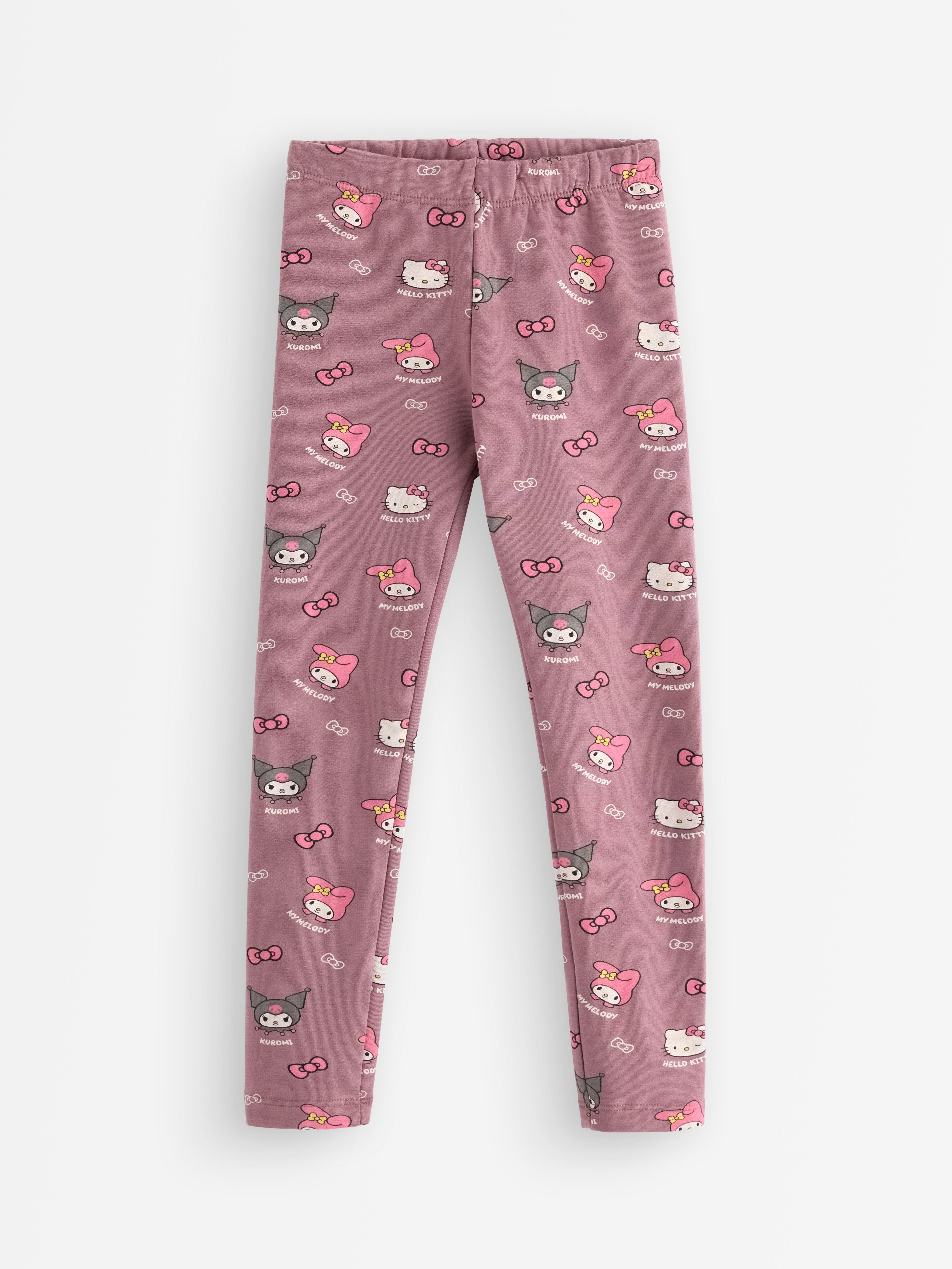 Hello Kitty i prijatelji helanke s četkanom unutrašnjom stranom boje Dusty Lilac