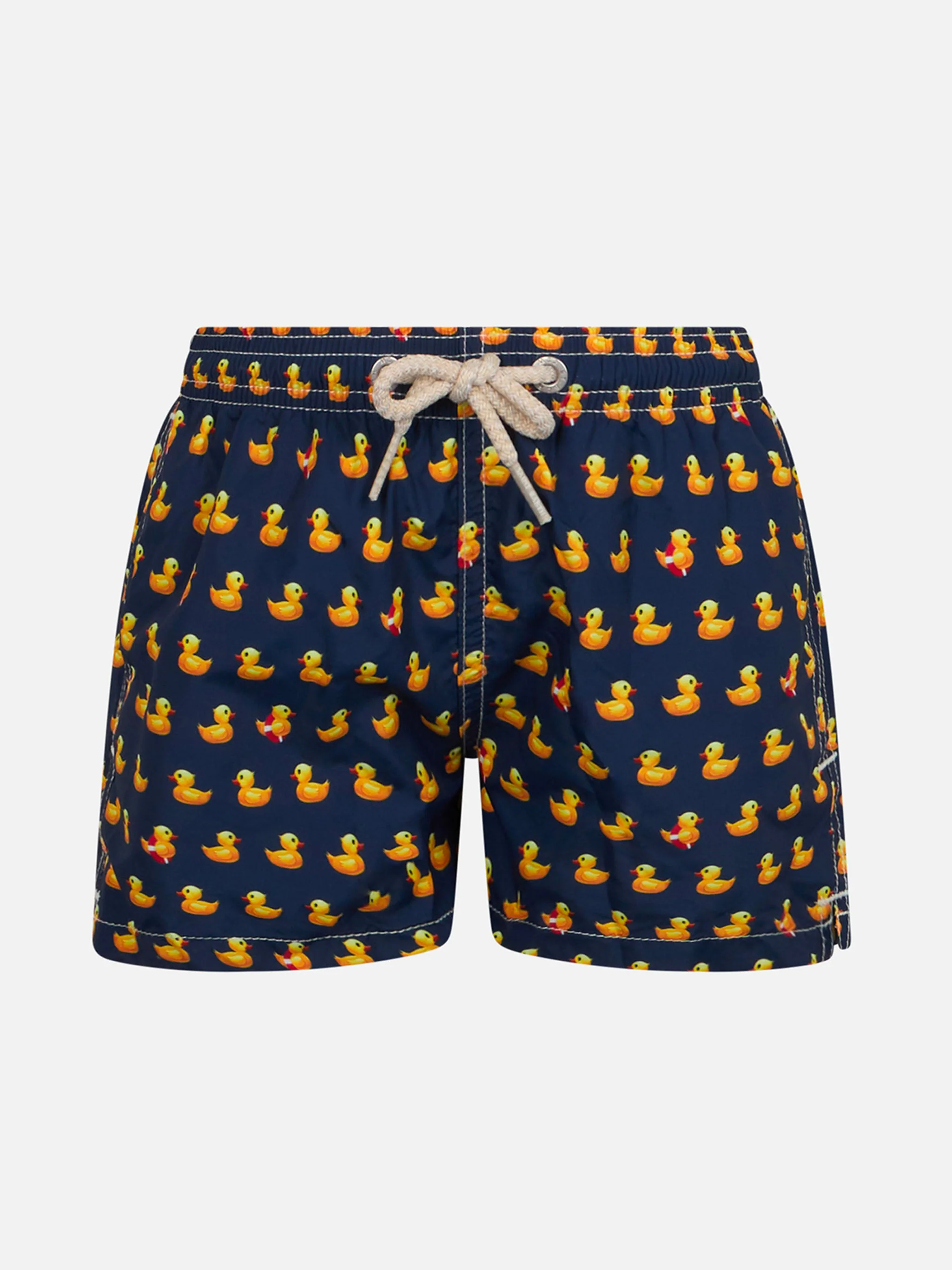 Traje de baño Jean Lighting en tejido ligero con estampado de pato.