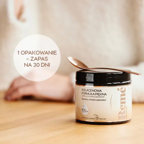Reme Kolagenowa Formuła Piękna Caffe Latte o Smaku Waniliowym Proszek 150 g