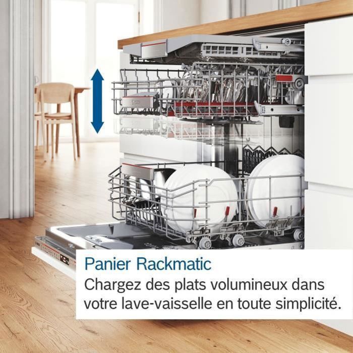 BOSCH SMS4EMW01F SER4 Freestanding Dishwasher - 14 Place Settings - Induction - 60cm Wide - 42 dB - Cutlery Drawer - White