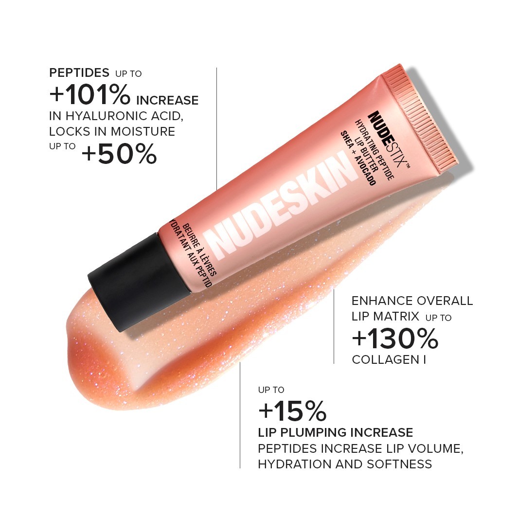 Nudestix Lip Care mitrinošais peptīdu lūpu sviests - 10 ml