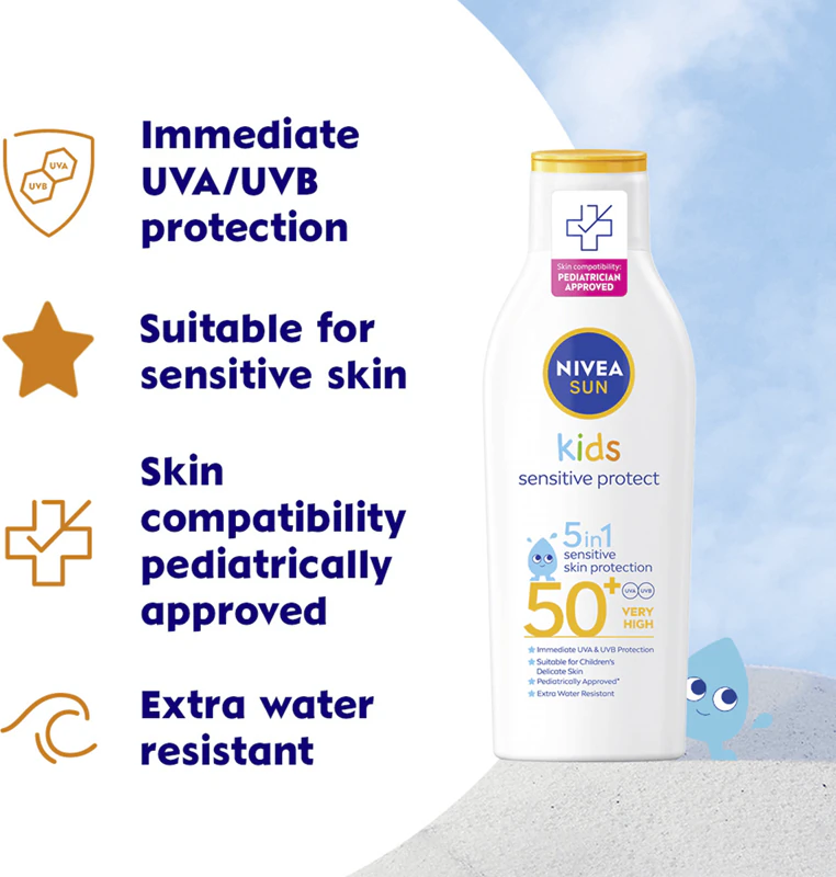 Protetor solar infantil NIVEA SUN Kids FPS 50+