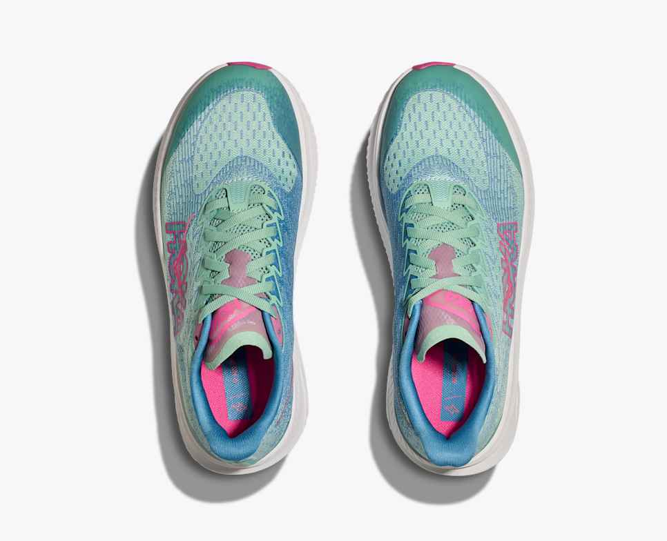 HOKA Mach 6 Jadeite / Alpine Blue