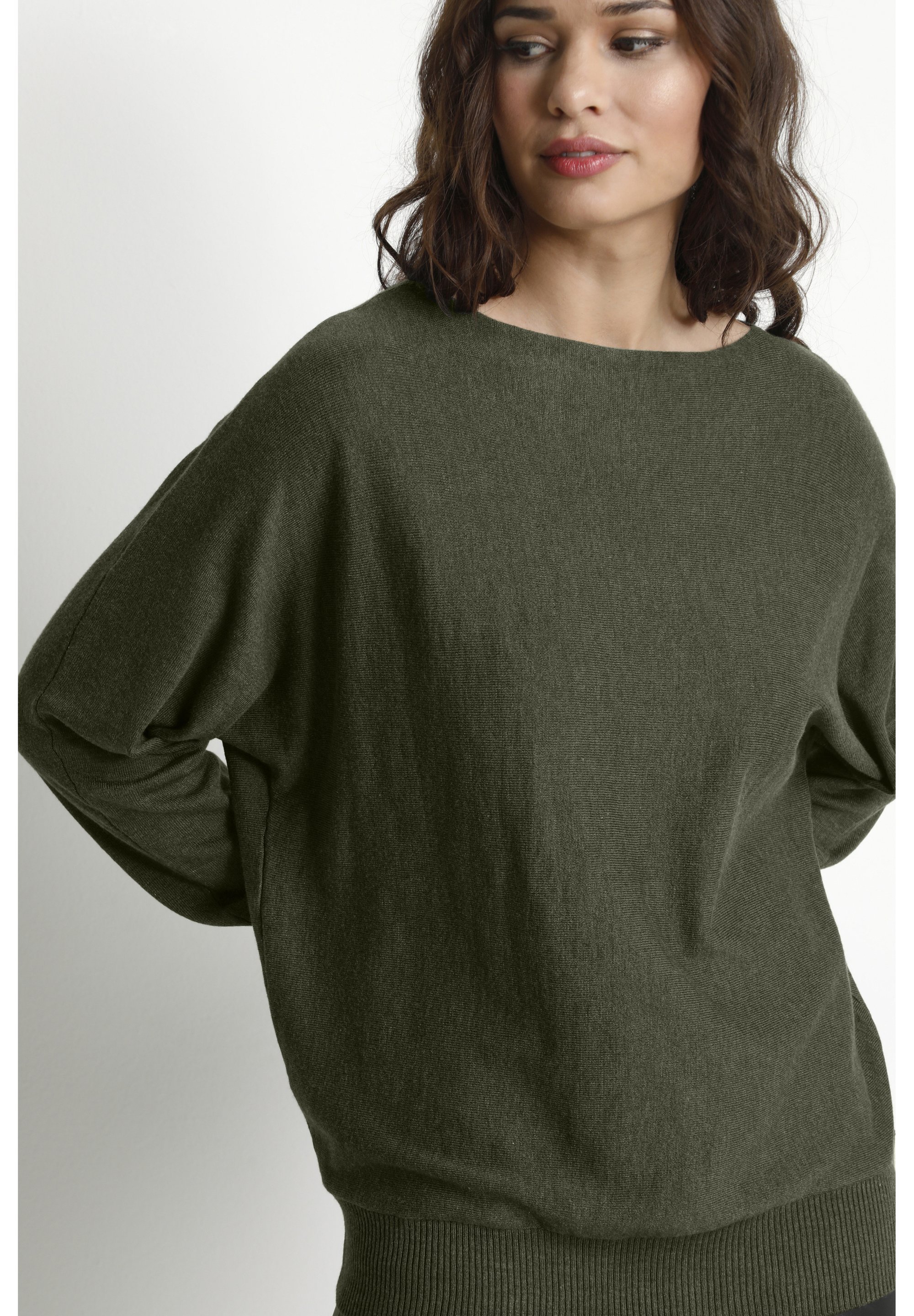 Culture BATWING - Pull - olive moucheté