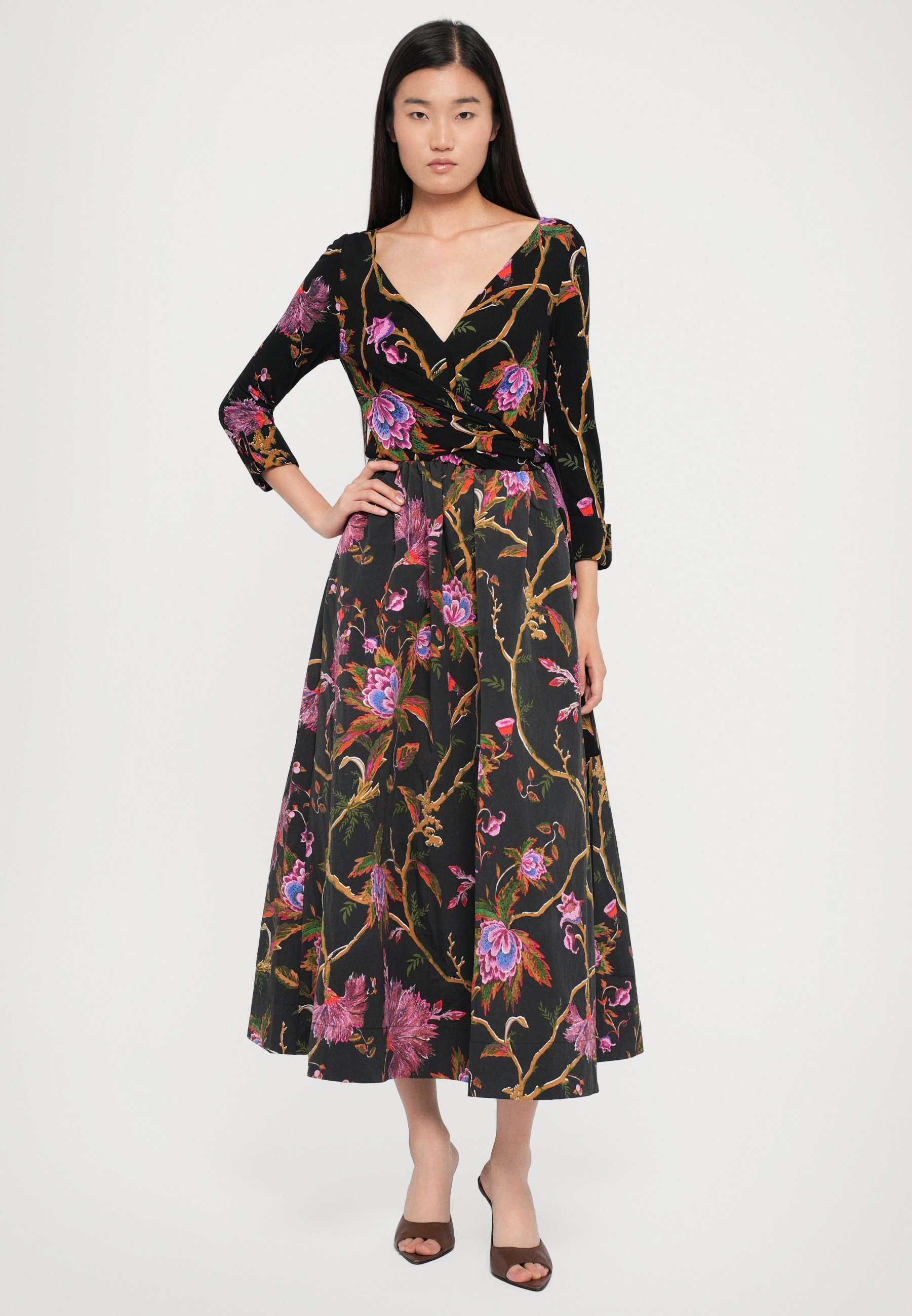 Robe portefeuille ballerine Diane von Furstenberg - Robe de jour - Noir Serenissima