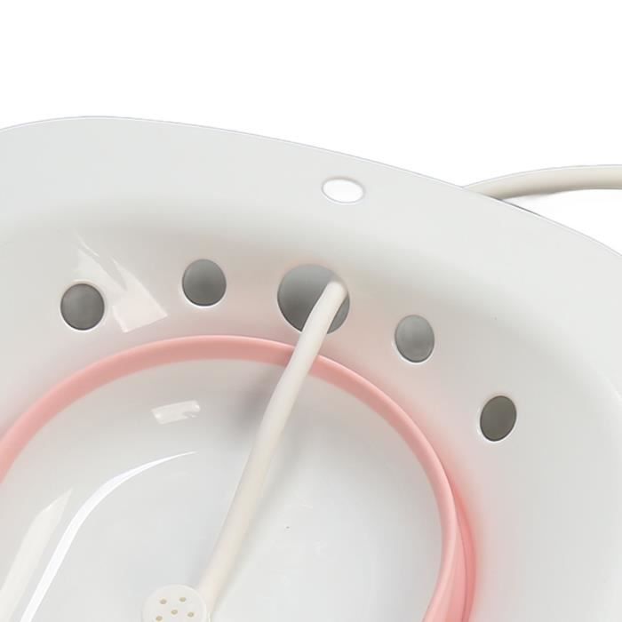 Duokon bain de siège pliant Siège de toilette pliable multifonctionnel en Silicone PP, bain de siège pour deco tapis Bleu Rose