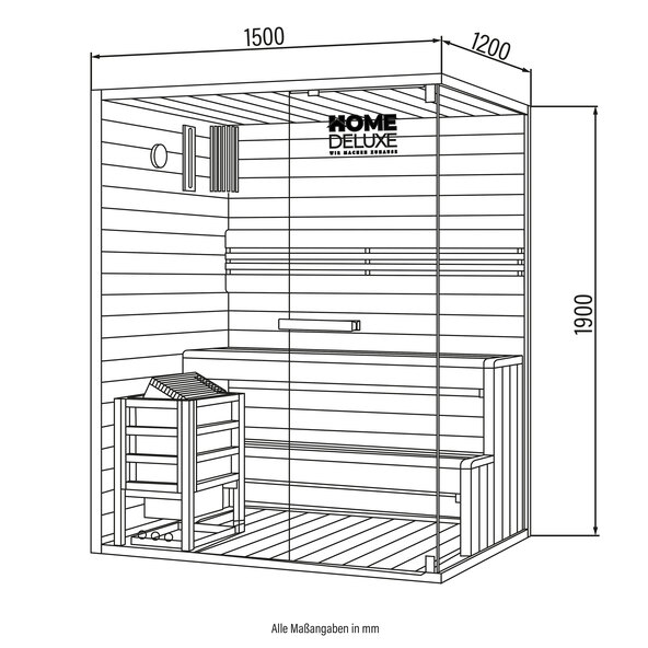 Sauna tradicional SHADOW, L