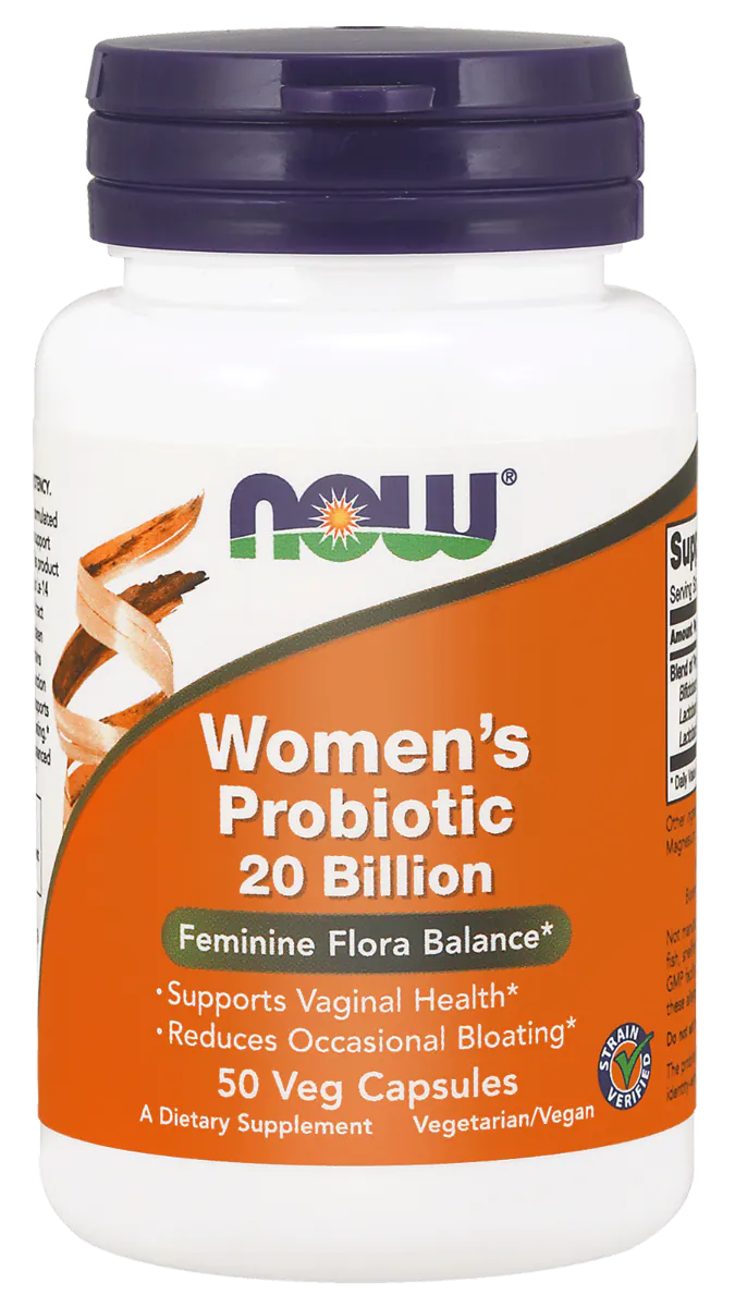 Now Foods Women's Probiotic 20 Bilion, Probiotyk dla kobiet, Kapsułki wegetariańskie