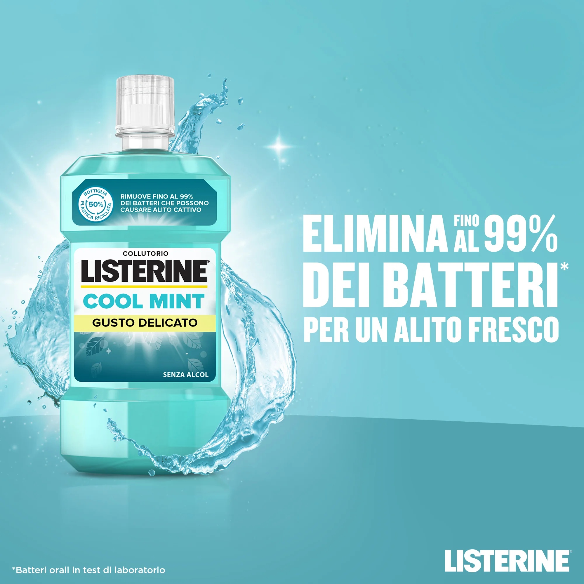 LISTERINE Mondspoeling Listerine Koele Munt Milde Smaak 500 ml Frisse adem