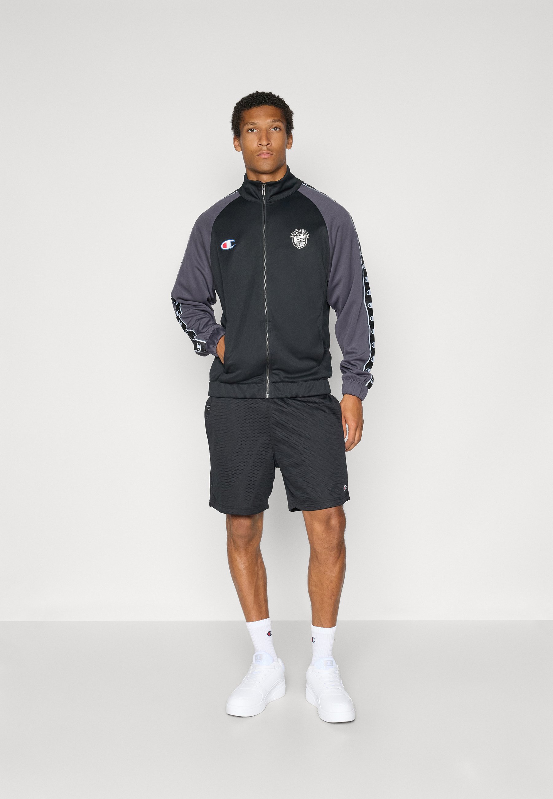 Champion SPORT HERITAGE FULL ZIP TRACK - Kurtka treningowa - czarna