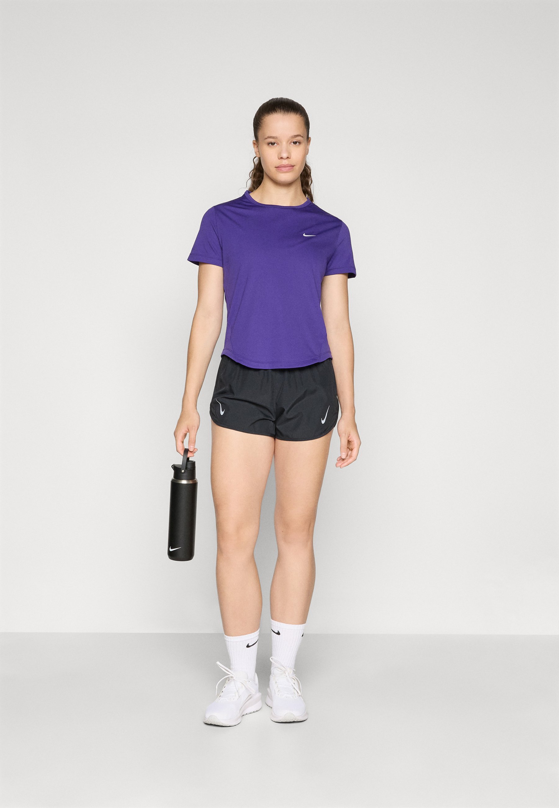 Nike Performance TEMPO TOP - Sportovní tričko - black/reflexní stříbrná