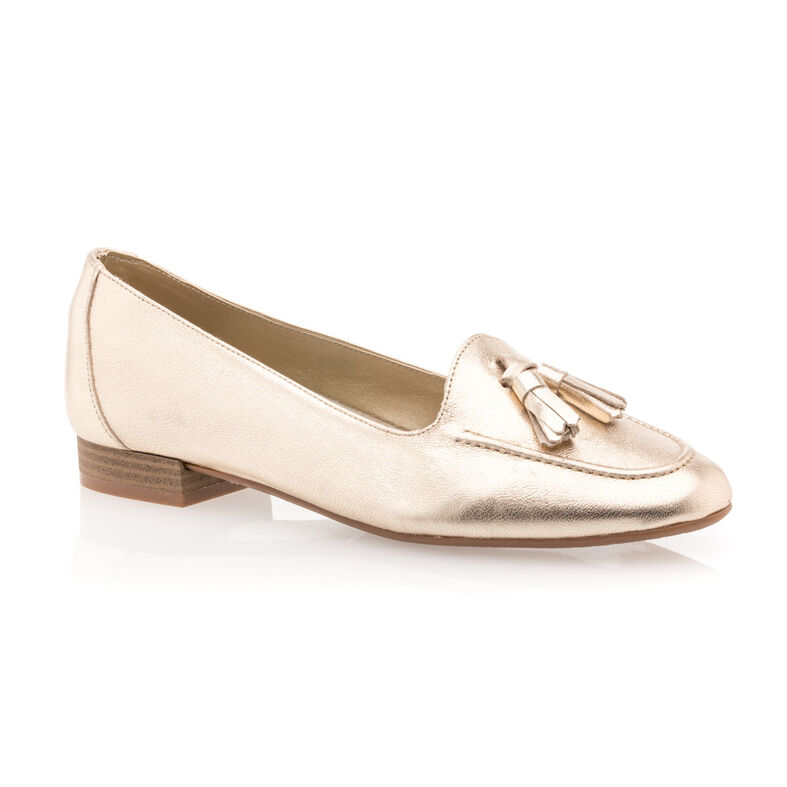Gule loafers/båtsko til dame