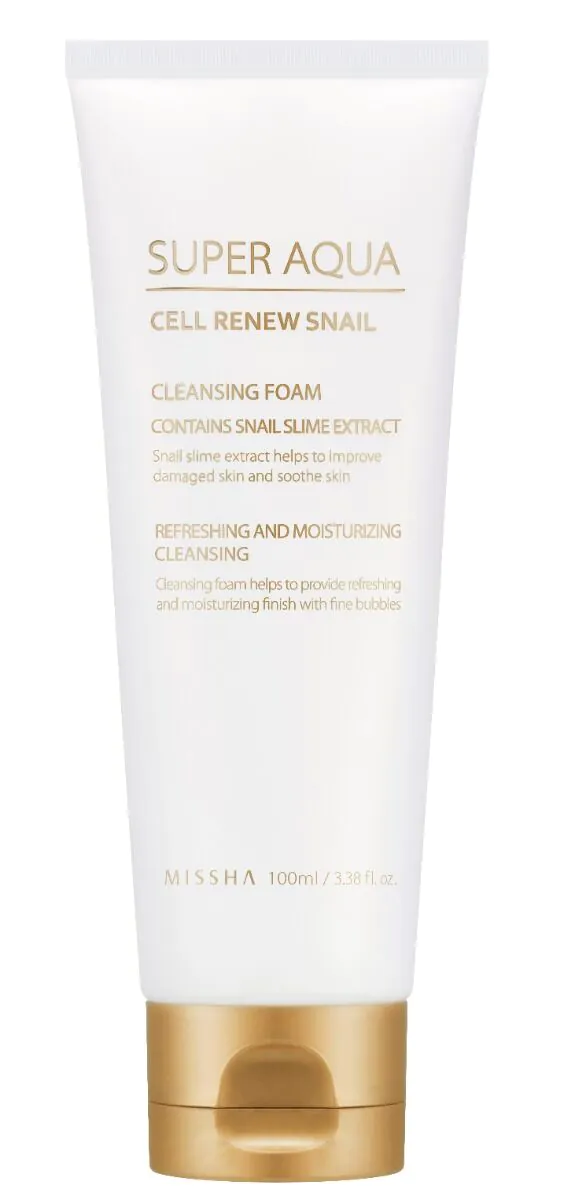 Missha Super Aqua Cell Renew Snail Pianka do mycia twarzy
