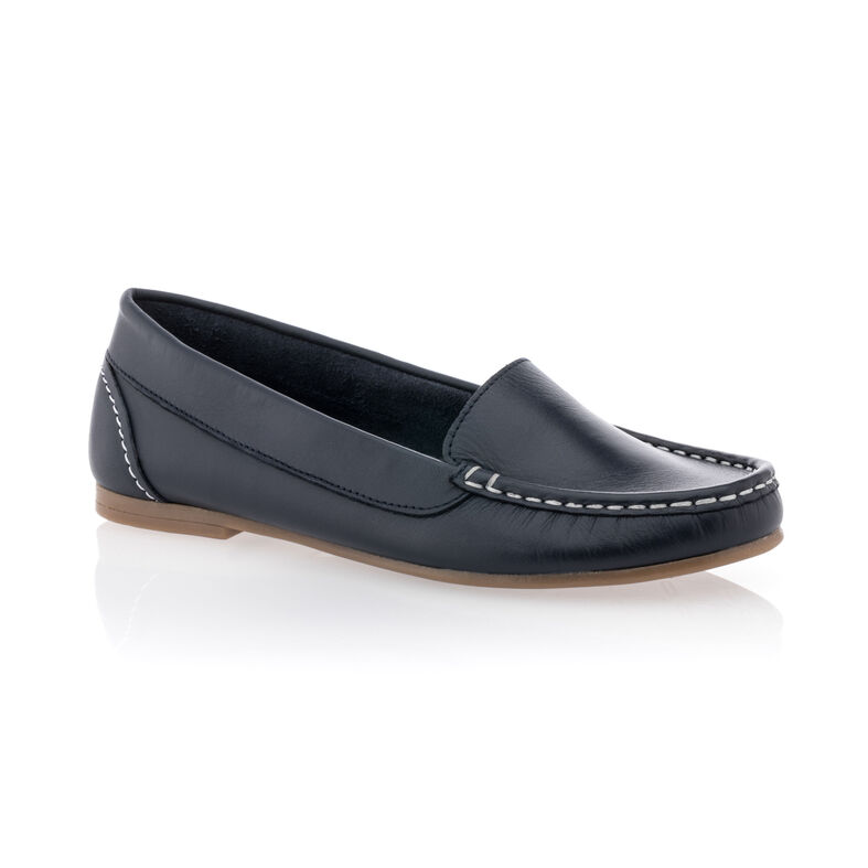 Blaue Damen-Loafer/Bootsschuhe