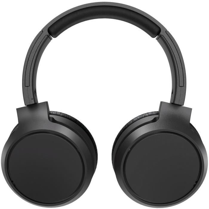 Auriculares inalámbricos PHILIPS TAH5205BK - Drivers de 40 mm - Bluetooth - Diseño plegable compacto - 29 horas de autonomía - Negro
