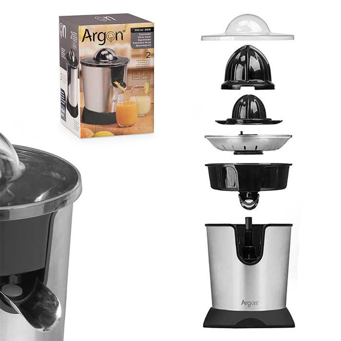 Zitruspresse - DAM - 350 ml - Edelstahl - 85 W - Schwarz