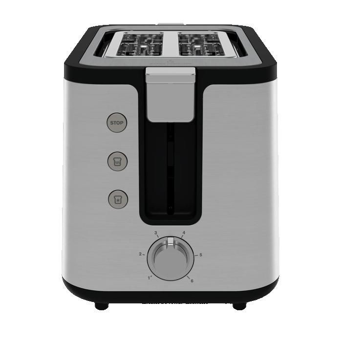 Tostapane a 2 fette in acciaio inox KRUPS CONTROL LINE KH442D10