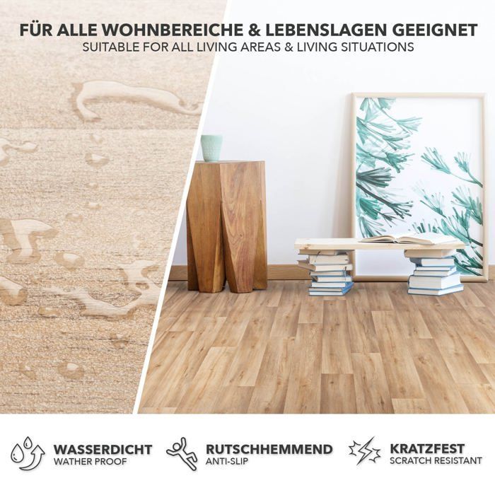 Suelo a medida Atlantic Silk Oak 973M de 100 x 100 cm.